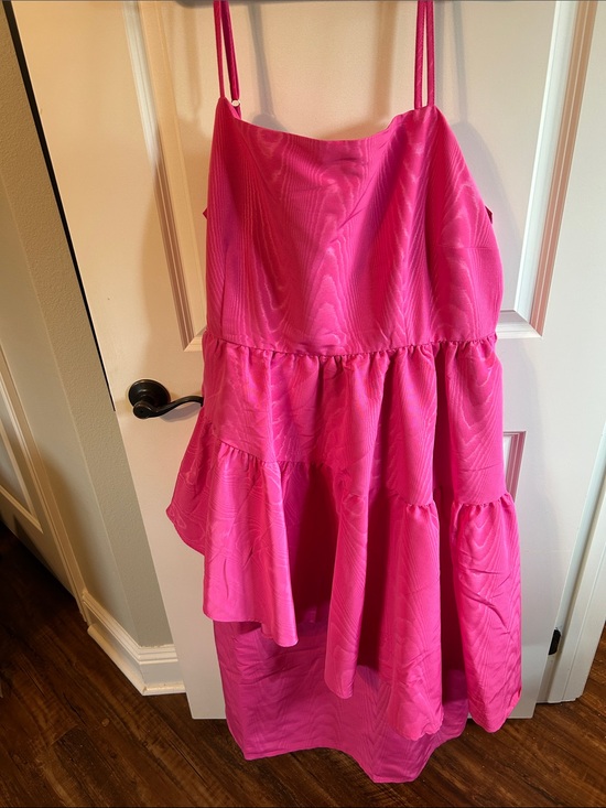 kate spade Dresses & Skirts - kate spade Hot Pink Tiered High-Low Spaghetti Strap Skirt NWOT